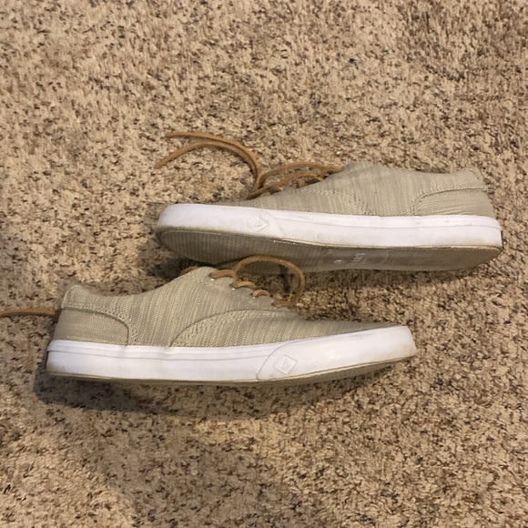 Sperry Cream Canvas Sneakers - Picture 5 of 6